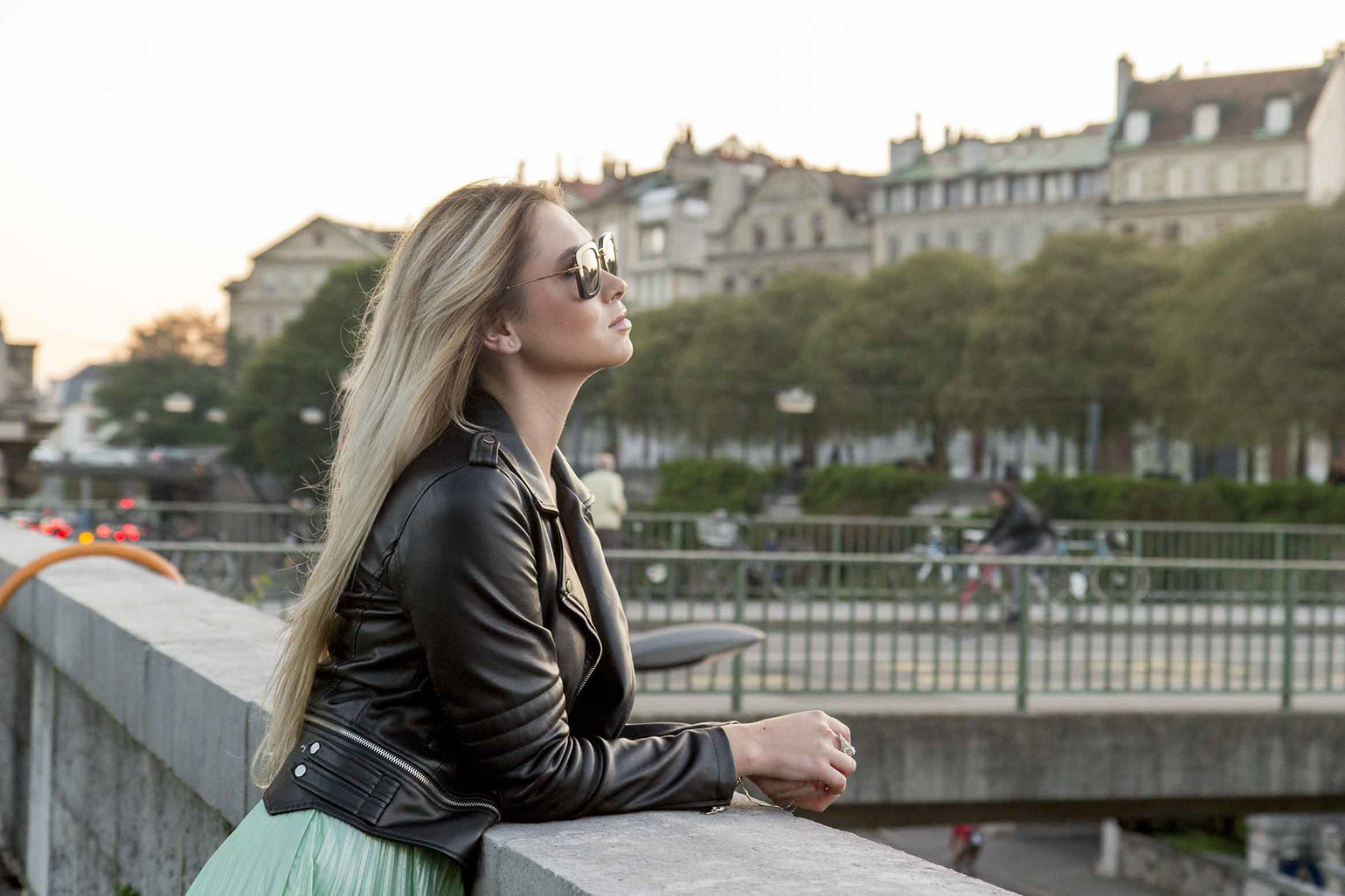 Geneva downtown model photoshoot